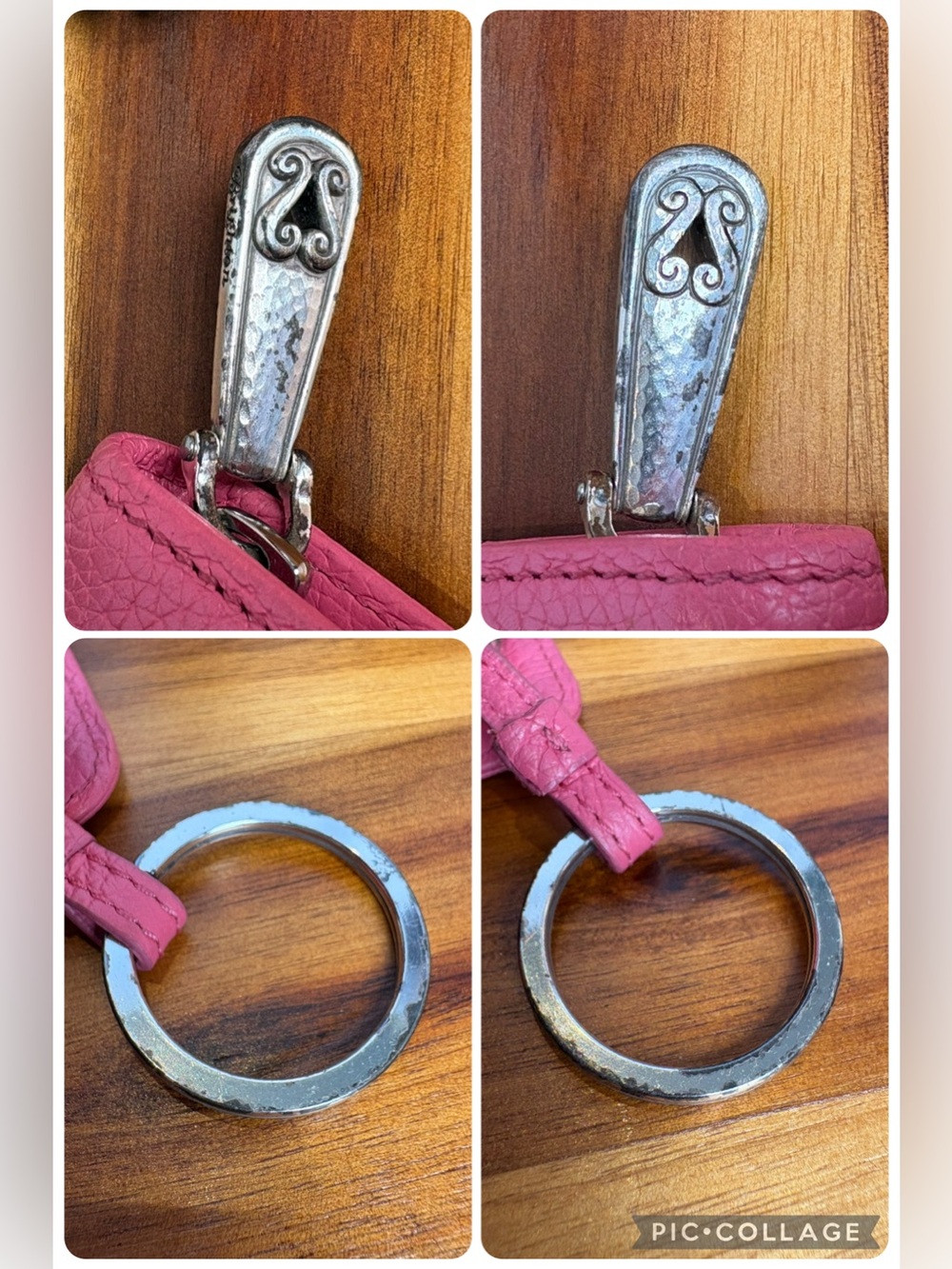 VTG Brighton Deco Sweetheart Mini Coin Purse Wallet / Keychain Fob - Y2K - Picture 6 of 8
